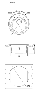Кухонная мойка Florentina Лацио 510 шампань